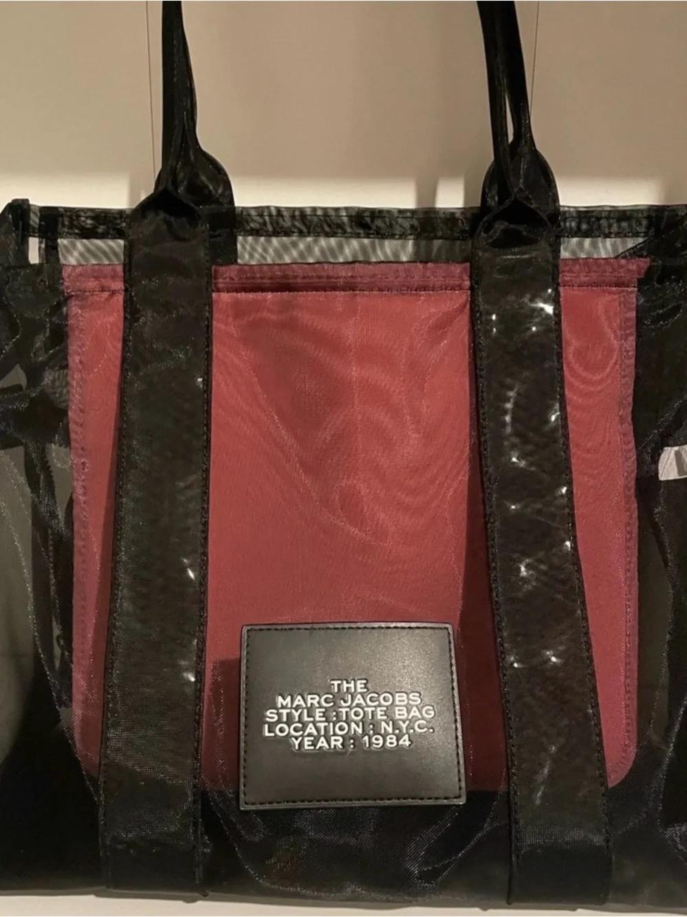 Marc Jacobs Large Mesh Black Tote